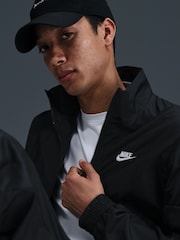 črna/bela - Trenirka Nike Club Woven Colour Block - Slika 5 iz 9