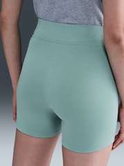 Nike Cannon Blue Sportswear Classic High Waisted 5 Inch Biker Shorts - Image 5 of 5