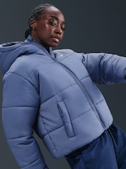 Blau - Nike Loose Sportswear Classic Puffer Therma FIT Hooded Jacket - Bild 2 von 5