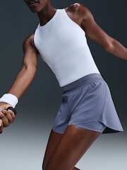 Nike World Indigo Blue Dri-FIT Court Ace Advantage Tennis Shorts - Image 5 of 7