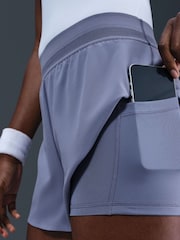 Nike World Indigo Blue Dri-FIT Court Ace Advantage Tennis Shorts - Image 7 of 7