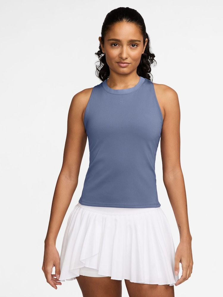 Nike World Indigo Blue Court Advantage Dri-FIT Tennis Tank Top - Image 1 of 3 Nike World Indigo Blue Court Advantage Dri-FIT Tennis Tank Top - Image 1 of 3