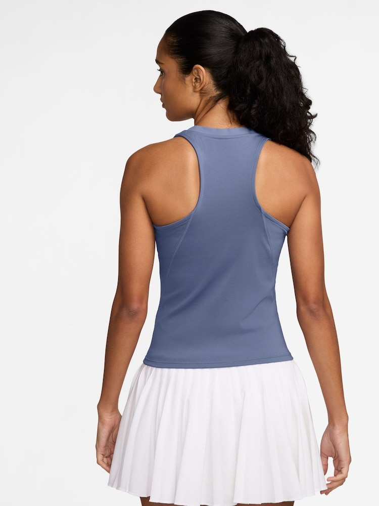 Nike World Indigo Blue Court Advantage Dri-FIT Tennis Tank Top - Image 2 of 3