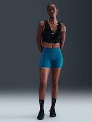 Nike Abyss Blue Swift High Waisted 4" Tight Running Shorts With Pockets - Image 1 of 10