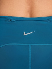 Nike Abyss Blue Swift High Waisted 4" Tight Running Shorts With Pockets - Image 10 of 10