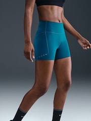 Nike Abyss Blue Swift High Waisted 4" Tight Running Shorts With Pockets - Image 3 of 10