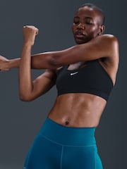 Nike Abyss Blue Swift High Waisted 4" Tight Running Shorts With Pockets - Image 4 of 10