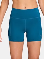Nike Abyss Blue Swift High Waisted 4" Tight Running Shorts With Pockets - Image 7 of 10