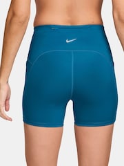 Nike Abyss Blue Swift High Waisted 4" Tight Running Shorts With Pockets - Image 8 of 10
