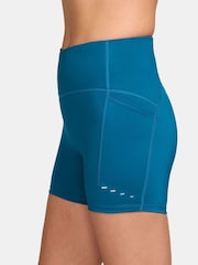 Nike Abyss Blue Swift High Waisted 4" Tight Running Shorts With Pockets - Image 9 of 10