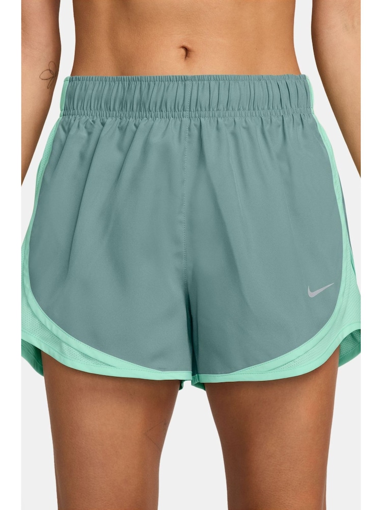 Nike Cannon Green Tempo Dri-FIT Mid Rise Brief Lined Running Shorts - Image 1 of 4