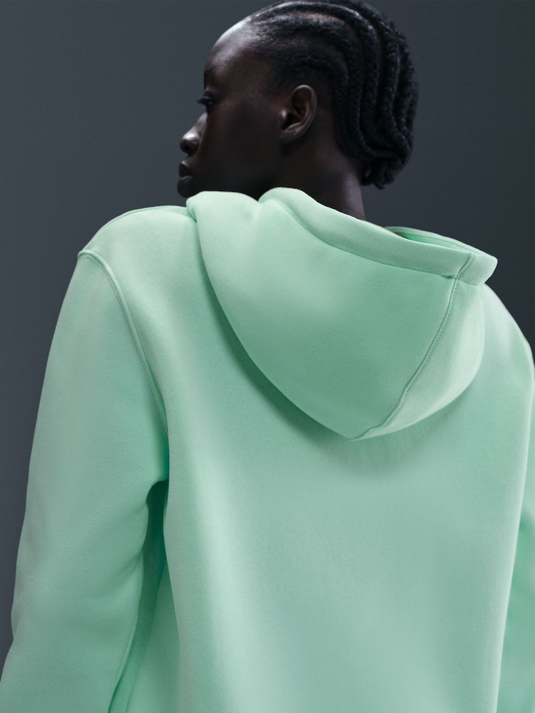 Nike Green Sportswear Phoenix Fleece Full Zip Hoodie - Image 5 of 5