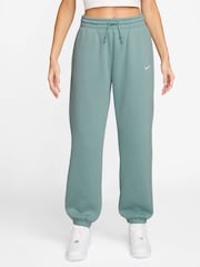 Nike Cannon Blue Sportswear Phoenix Fleece High-Waisted Oversized Joggers - Image 1 of 3