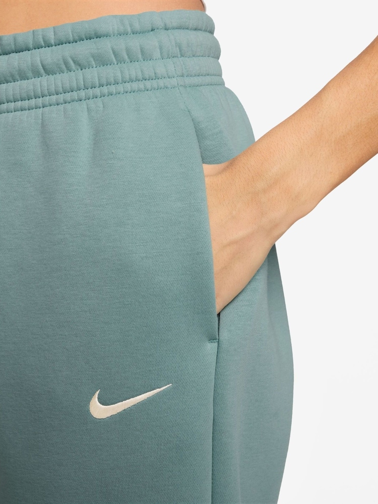 Nike Cannon Blue Sportswear Phoenix Fleece High-Waisted Oversized Joggers - Image 3 of 3 Nike Cannon Blue Sportswear Phoenix Fleece High-Waisted Oversized Joggers - Image 3 of 3