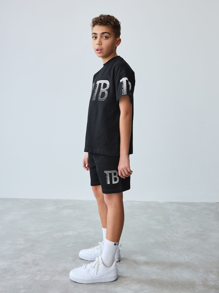 Baker by Ted Baker Oversized T-Shirt And Shorts Set - Image 2 of 9 Baker by Ted Baker Oversized T-Shirt And Shorts Set - Image 2 of 9