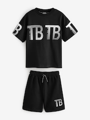Baker by Ted Baker Oversized T-Shirt And Shorts Set - Image 6 of 9