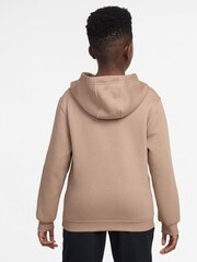 Natur, Hanf - Nike Club Kapuzensweatshirt aus Fleece - Bild 2 von 3
