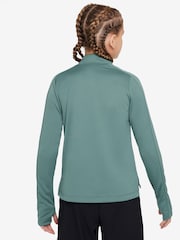 Nike Cannon Green Dri-FIT Long Sleeve Half Zip Top - Image 2 of 3