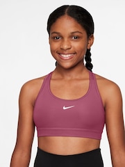 Nike Beet Pink Dri-FIT Swoosh Support Bra - Image 1 of 3