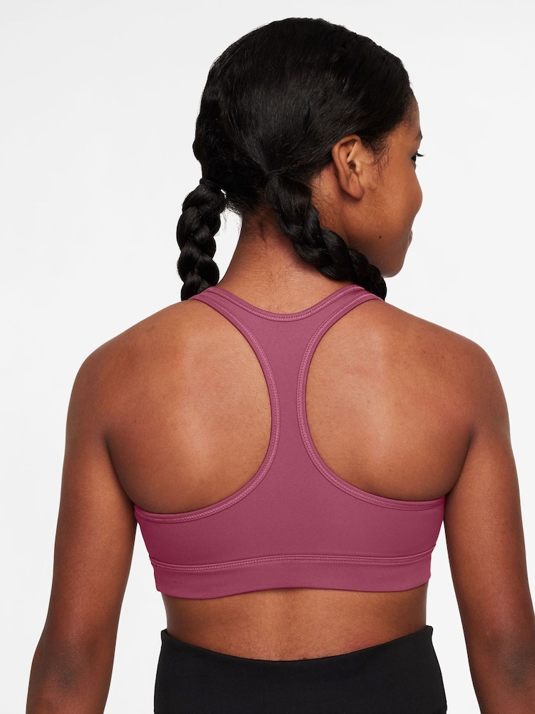 Nike Beet Pink Dri-FIT Swoosh Support Bra - Image 2 of 3