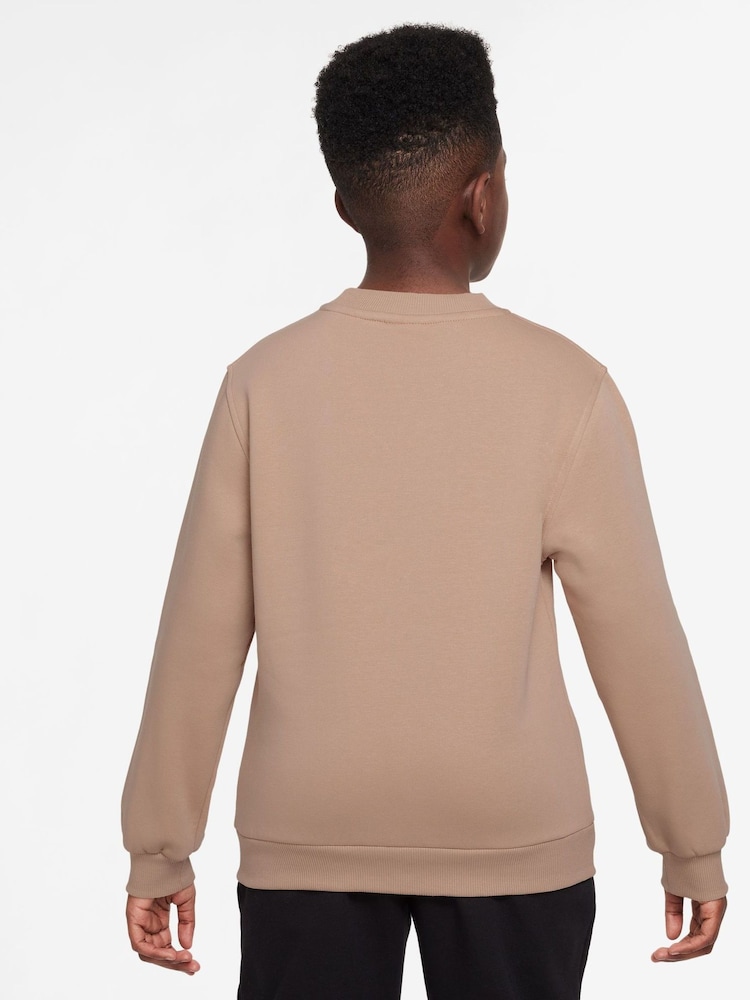Nike Natural Hemp Club Fleece Sweatshirt - Image 3 of 3 Nike Natural Hemp Club Fleece Sweatshirt - Image 3 of 3