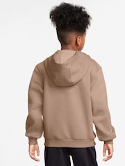 Natur, Hanf - Nike Club Kapuzenjacke aus Fleece - Bild 2 von 3