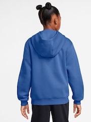 Nike Comet Blue Club Fleece Zip Through Hoodie - Image 2 of 3