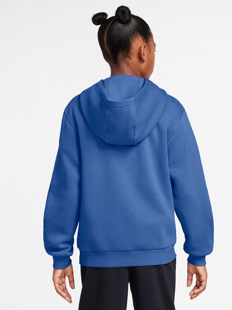 Nike Comet Blue Club Fleece Zip Through Hoodie - Image 2 of 3