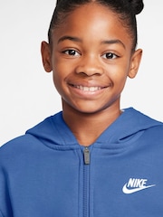 Nike Comet Blue Club Fleece Zip Through Hoodie - Image 3 of 3