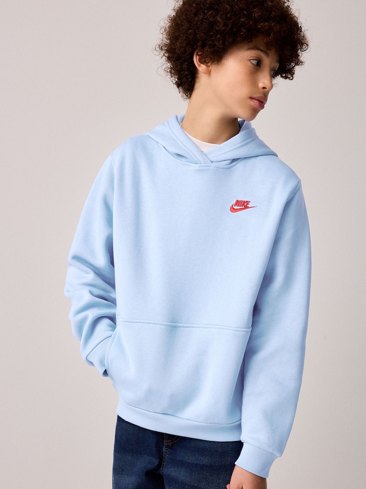 Nike Blue Tint Club Fleece Pullover Hoodie - Image 1 of 4