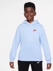 Nike Blue Tint Club Fleece Pullover Hoodie - Image 2 of 4