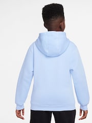 Nike Blue Tint Club Fleece Pullover Hoodie - Image 3 of 4
