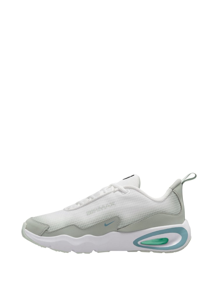 Nike Off White/Denim Turq Blue Youth Air Max Nova Trainers - Image 2 of 4 Nike Off White/Denim Turq Blue Youth Air Max Nova Trainers - Image 2 of 4