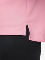 Nike Soft Pink Dri-FIT Long Sleeve Half Zip Top - Image 3 of 3