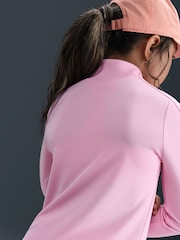 Zartrosa - Nike Dri-FIT Langarmshirt mit Halbreißverschluss - Bild 4 von 5