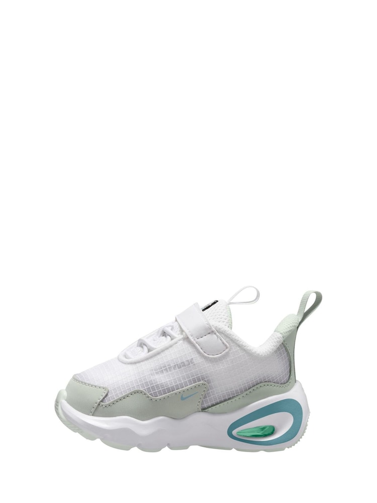 Nike Off White/Denim Turq Blue Infant Air Max Nova Trainers - Image 2 of 4 Nike Off White/Denim Turq Blue Infant Air Max Nova Trainers - Image 2 of 4