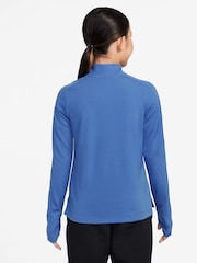 Nike Comet Blue Dri-FIT Long Sleeve Half Zip Top - Image 2 of 3