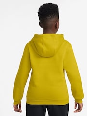 Zitronengelb - Nike Club Kapuzensweatshirt aus Fleece - Bild 2 von 3