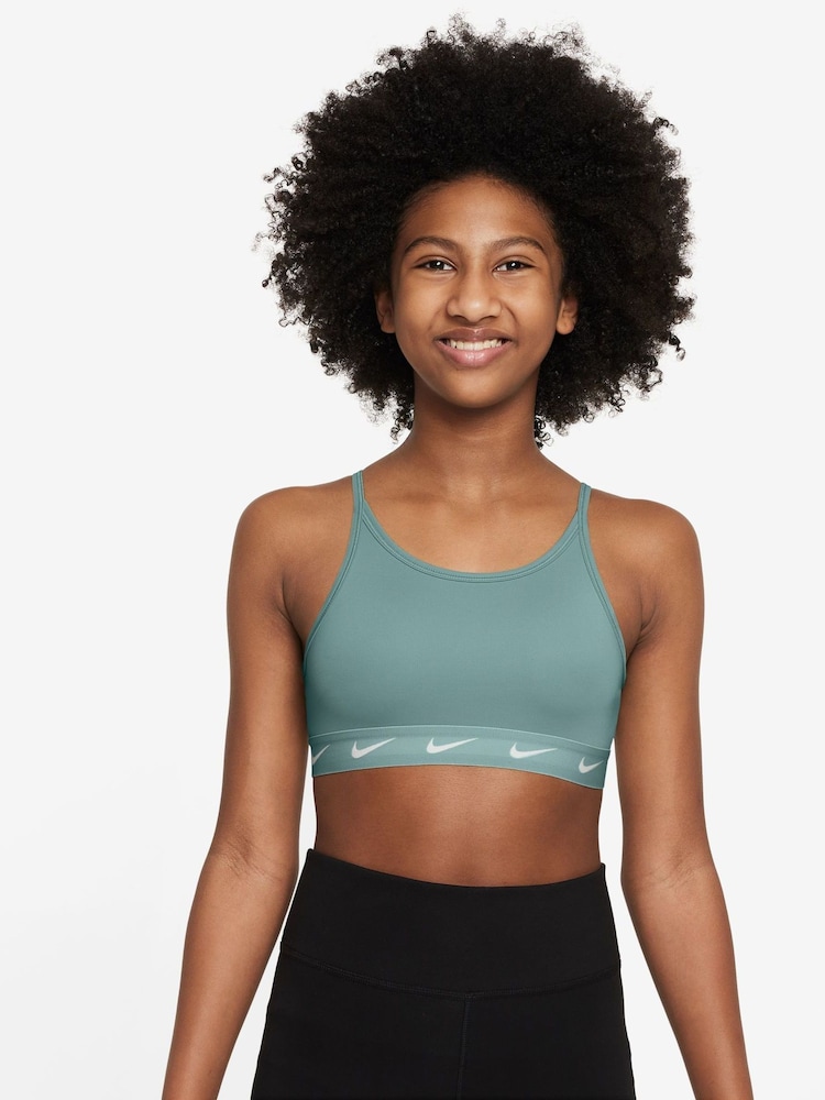 Nike Cannon Green Dri-FIT One Sports Bra - Image 1 of 3 Nike Cannon Green Dri-FIT One Sports Bra - Image 1 of 3