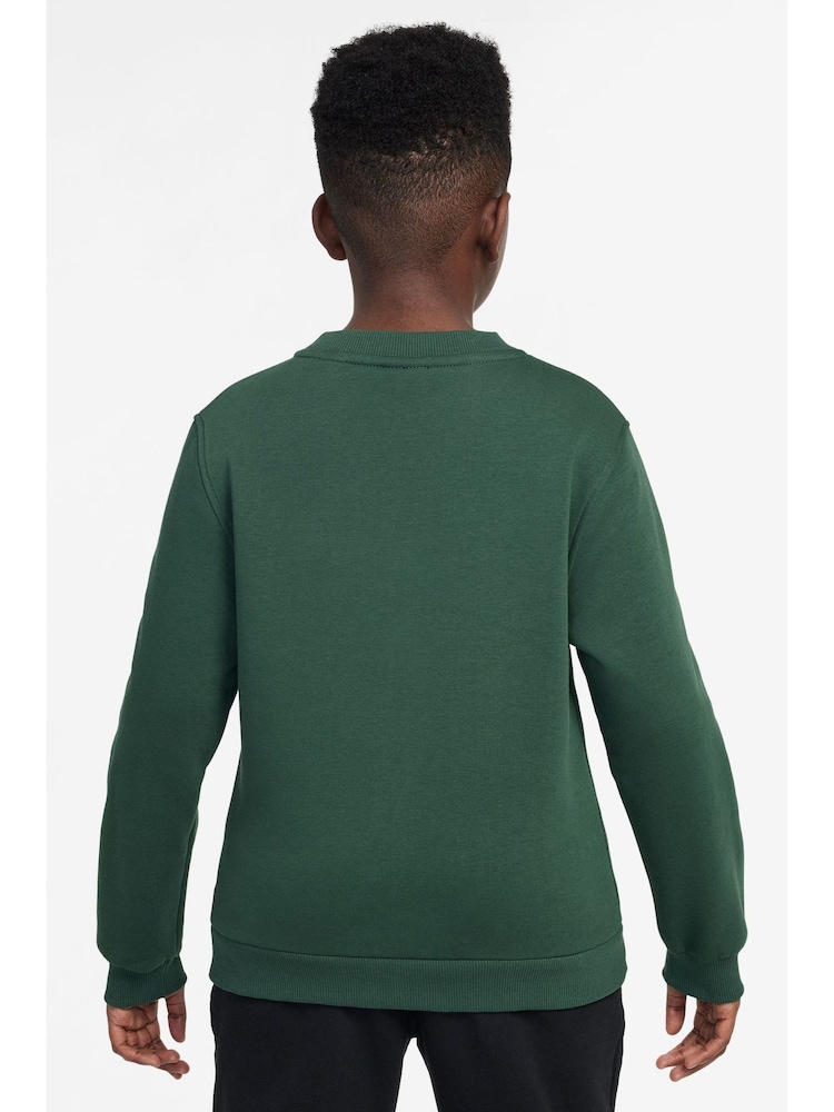 Nike Fir Green Club Fleece Sweatshirt - Image 3 of 3 Nike Fir Green Club Fleece Sweatshirt - Image 3 of 3