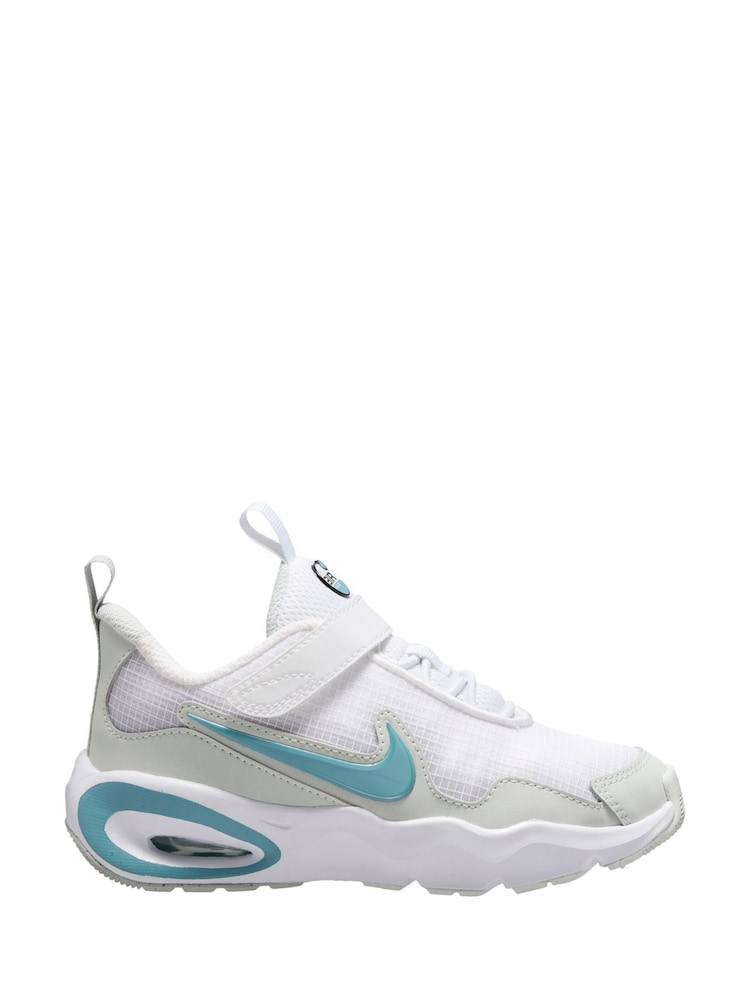 Nike Off White/Denim Turq Blue Junior Air Max Nova Trainers - Image 1 of 4 Nike Off White/Denim Turq Blue Junior Air Max Nova Trainers - Image 1 of 4