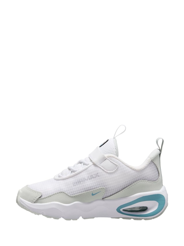 Nike Off White/Denim Turq Blue Junior Air Max Nova Trainers - Image 2 of 4 Nike Off White/Denim Turq Blue Junior Air Max Nova Trainers - Image 2 of 4