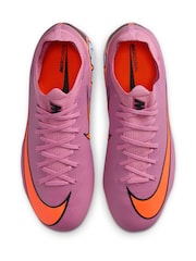 Nike Pink Mercurial Vapor 16 Pro Firm Ground Low Football Boots - Image 6 of 11