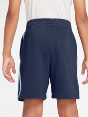 Nike Midnight Navy Multi Dri-FIT Fleece Shorts - Image 2 of 3