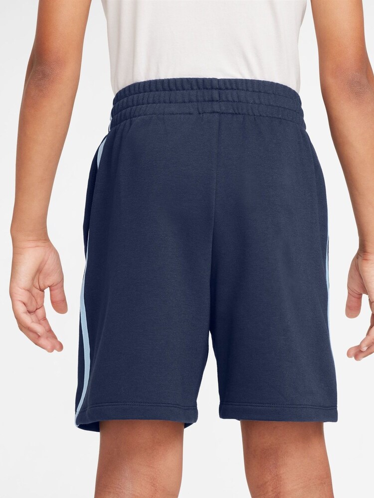 Nike Midnight Navy Multi Dri-FIT Fleece Shorts - Image 2 of 3