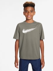 Armeegrün - Nike Dri-FIT Kurzärmliges T-Shirt, Mehrfarbig - Bild 1 von 3