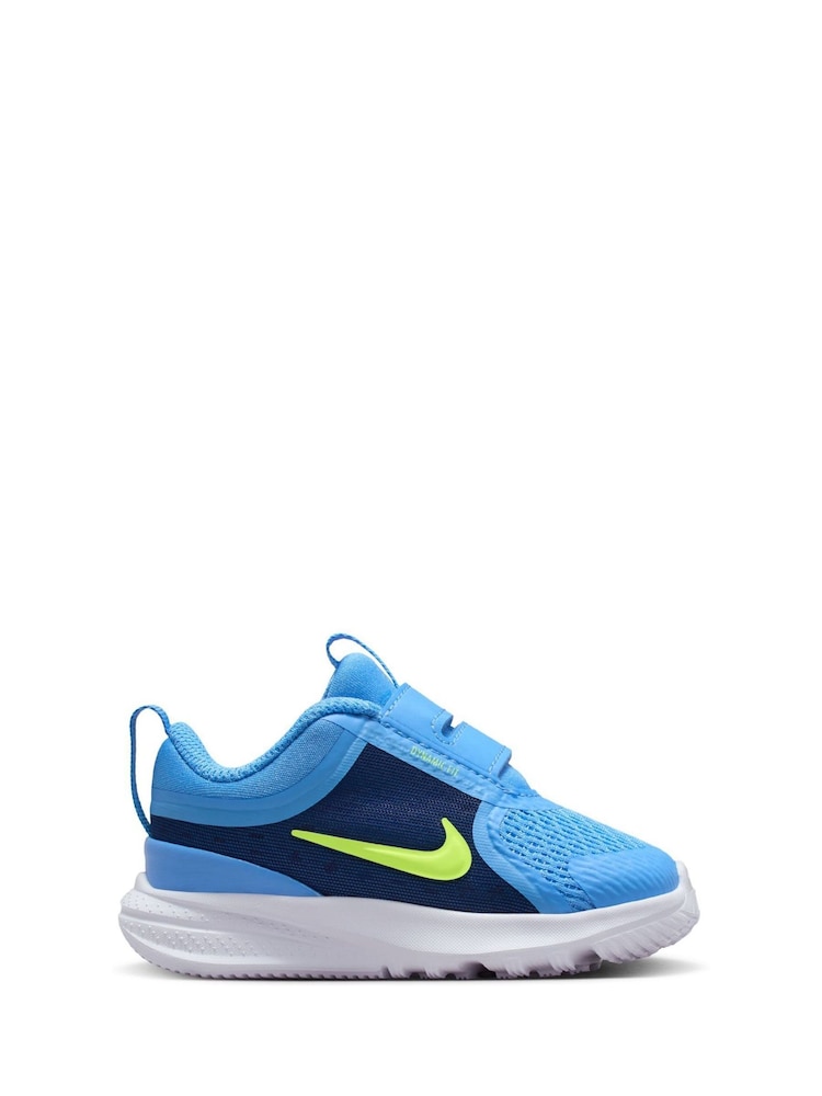 Nike University Blue Volt Infant Star Runner 5 Trainers - Image 1 of 7 Nike University Blue Volt Infant Star Runner 5 Trainers - Image 1 of 7