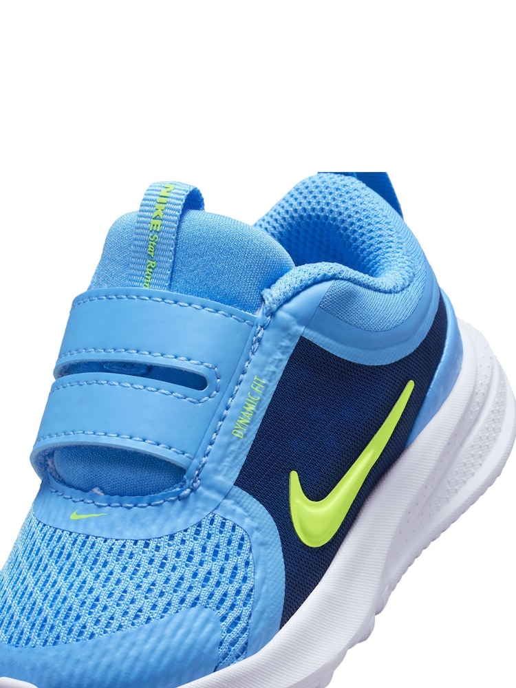 Nike University Blue Volt Infant Star Runner 5 Trainers - Image 7 of 7
