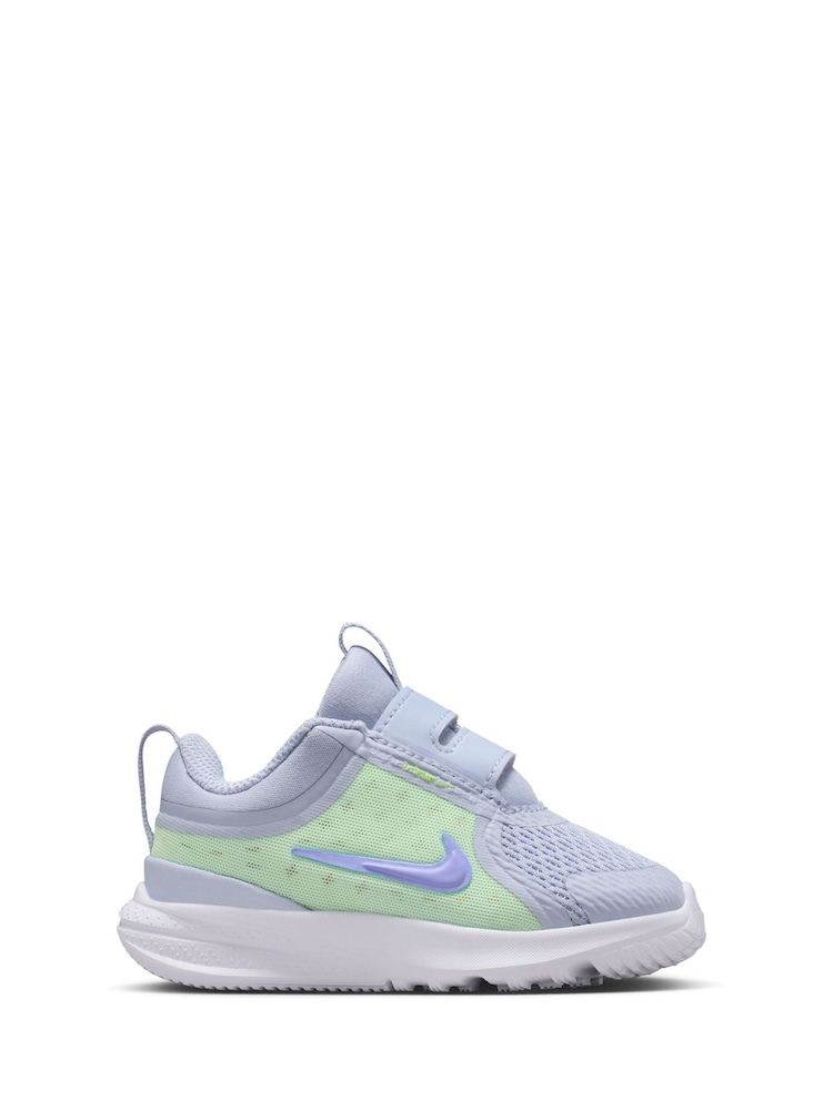 Nike Ghist Grey/Volt Yellow Infant Star Runner 5 Trainers - Image 1 of 10 Nike Ghist Grey/Volt Yellow Infant Star Runner 5 Trainers - Image 1 of 10