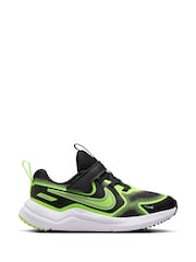 Nike Black/Volt Junior Cosmic Running Trainers - Image 1 of 9